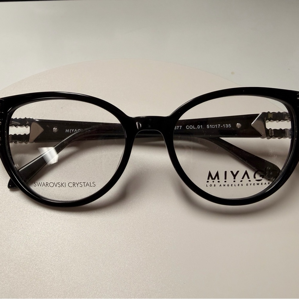 Black Eyewear with Swarovski Crystals